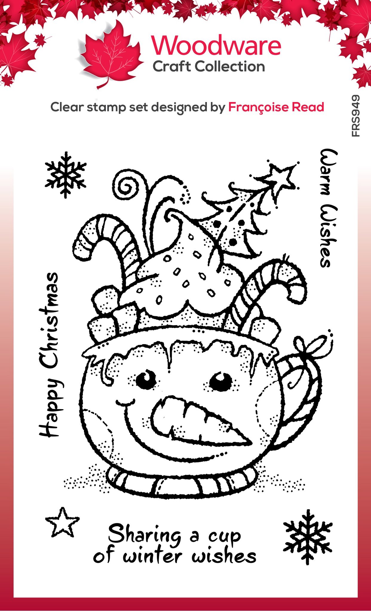 Bild von Woodware Clear Stamp 4"X6"-Singles Frosty Cup