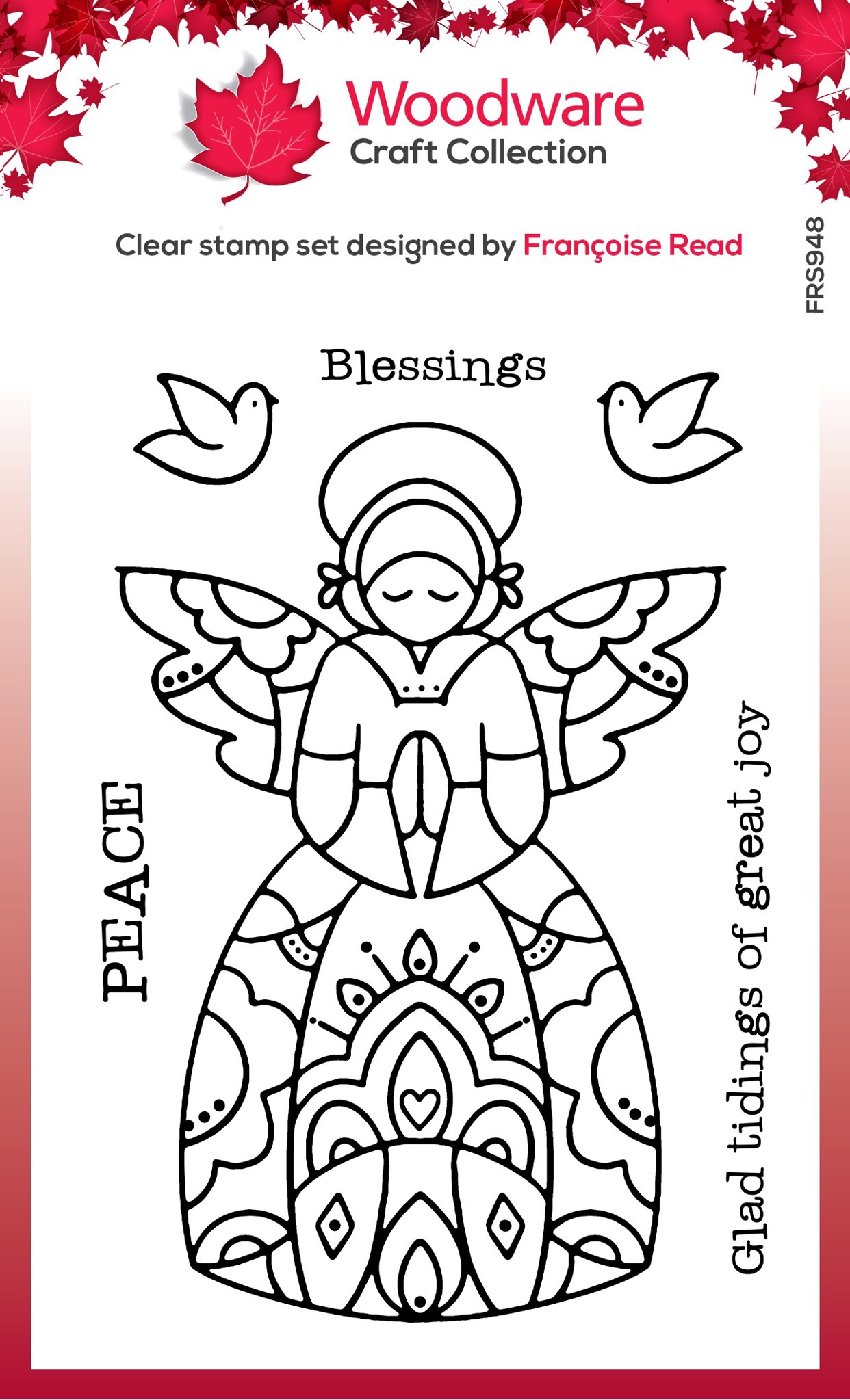 Bild von Woodware Clear Stamp 4"X6"-Singles Angel Blessings