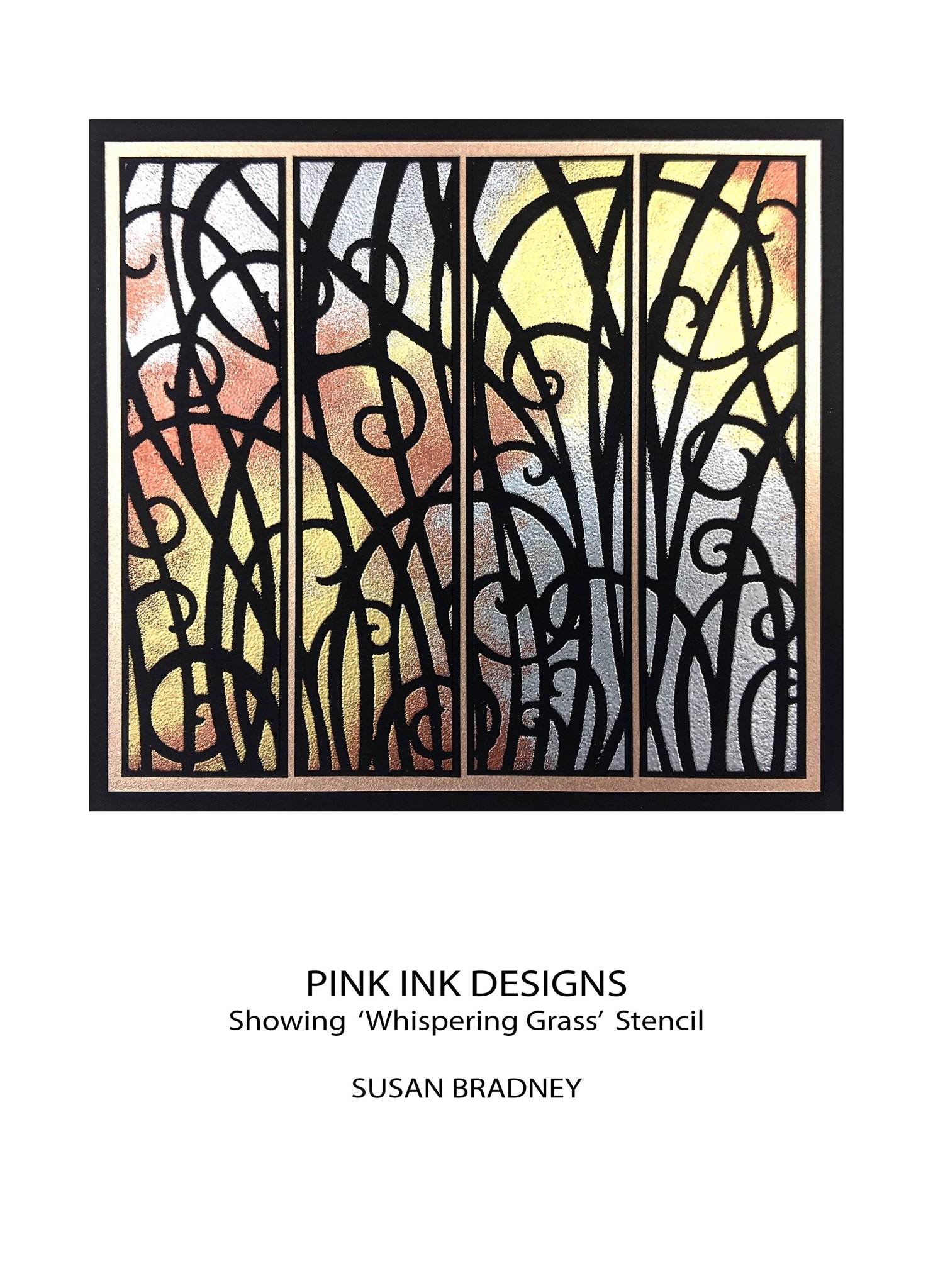 Bild von Pink Ink Designs Stencil 7"X7"-Whispering Grass