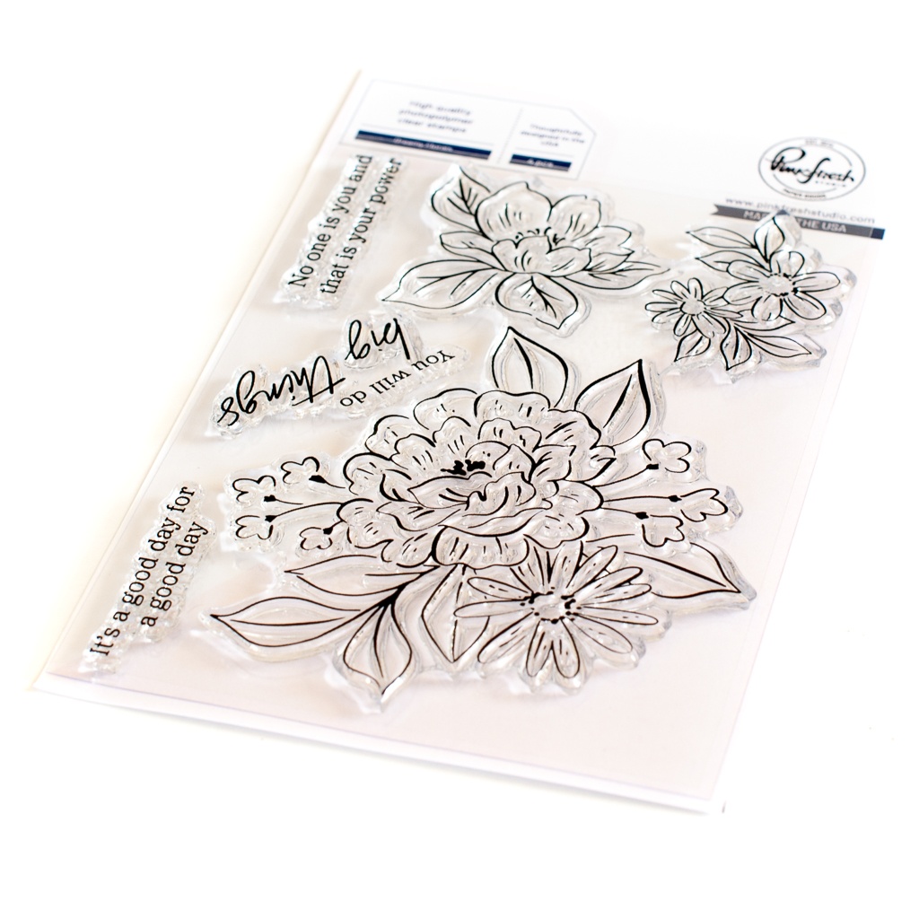 Bild von Pinkfresh Studio Clear Stamp Set 4"X6"-Dreamy Florals