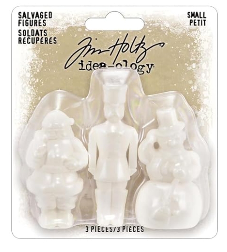 Bild von Idea-Ology Salvaged Figures - Santa, Snowman & Soldat small 3/Pkg- 