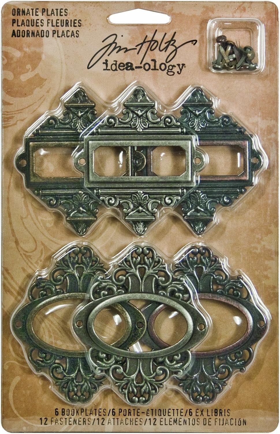 Bild von Idea-ology by Tim Holtz - Ornate Plates 6/Pkg 