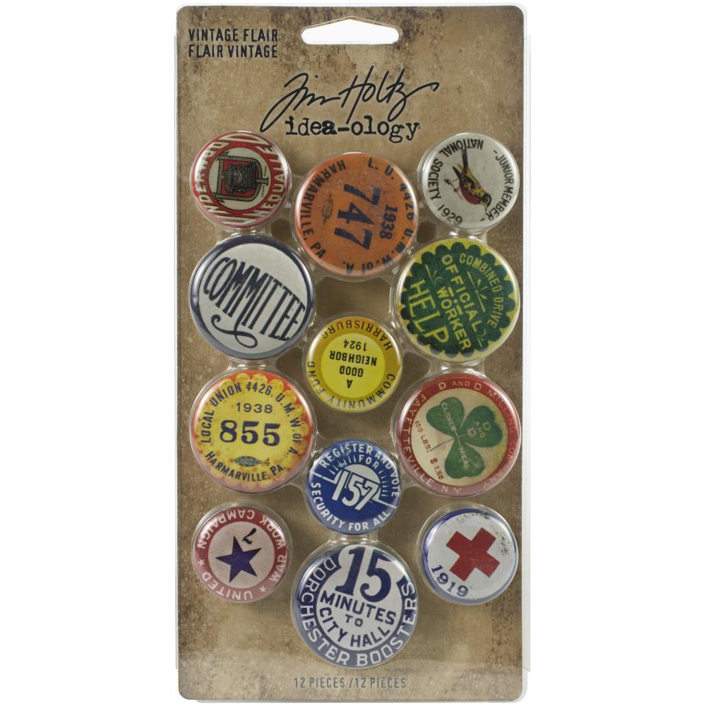 Bild von Idea-Ology Metal Adornments 12/Pkg Vintage Flair