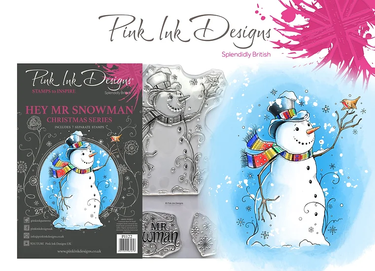 Bild von Pink Ink Designs • HEY MR SNOWMAN Stempelset