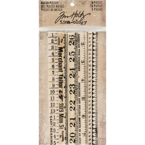 Bild von Tim Holtz Idea-Ology Ruler Pieces 5/pkg