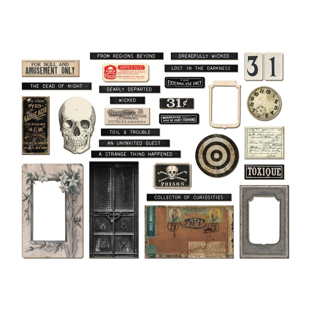 Bild von Idea-Ology Chipboard Baseboards 32/Pkg-Halloween