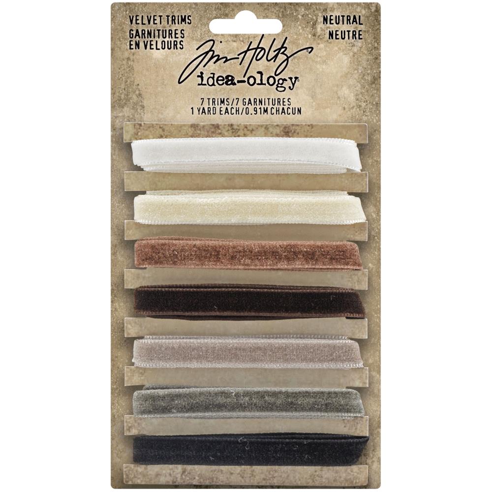 Bild von Tim Holtz Idea-Ology Velvet Trims - NEUTRAL