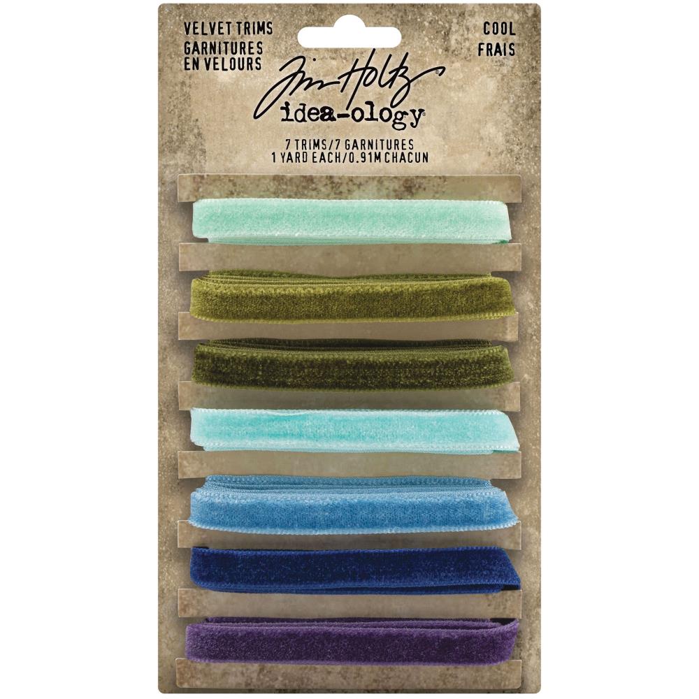 Bild von Tim Holtz Idea-Ology Velvet Trims - COOL