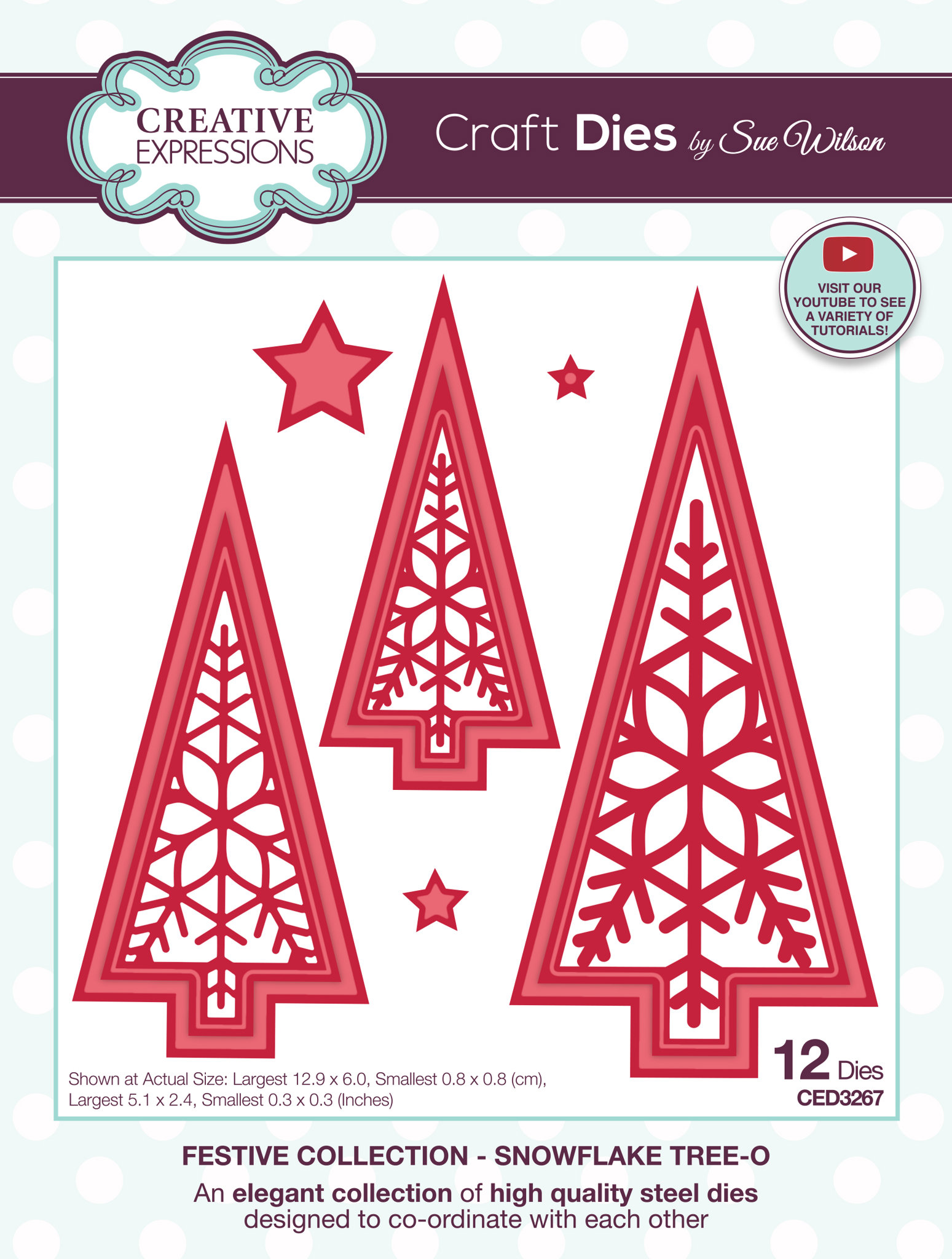 Bild von Creative Expressions - Snowflake Tree-O