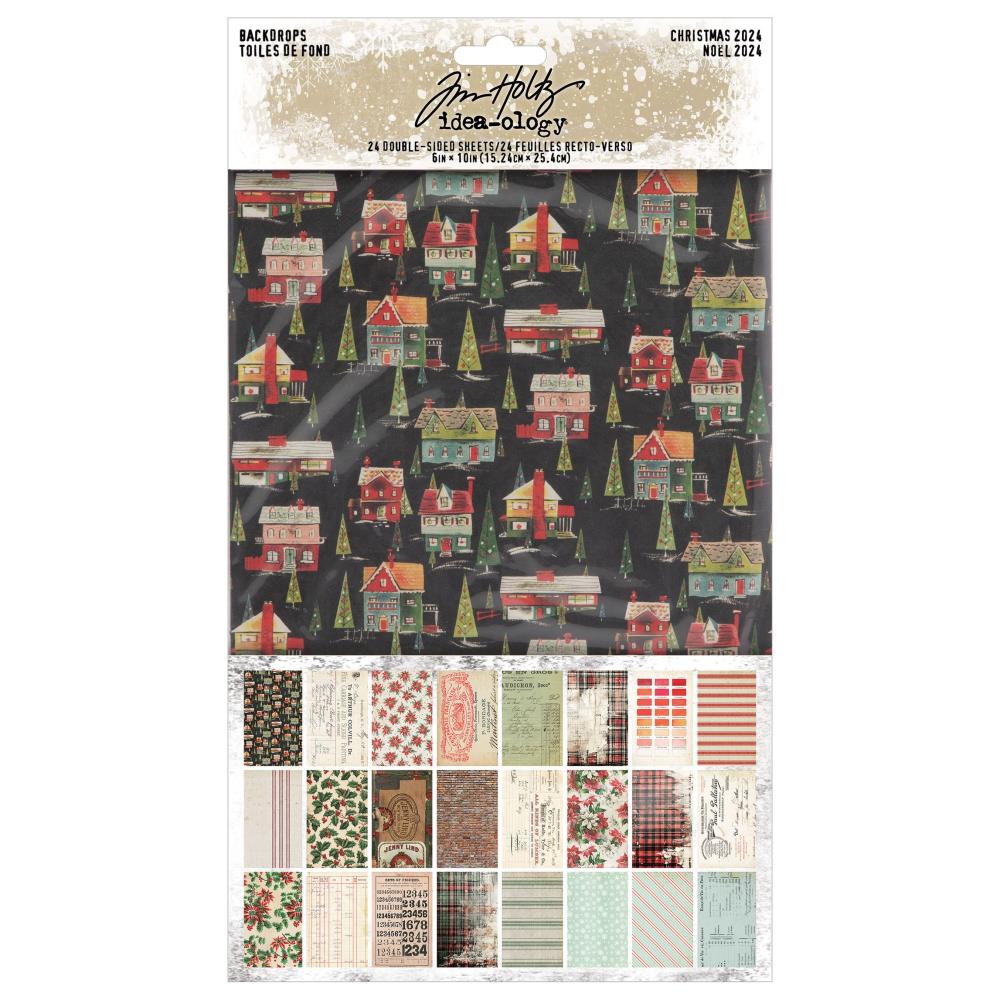 Bild von Tim Holtz Idea-ology Backdrops Christmas 2024