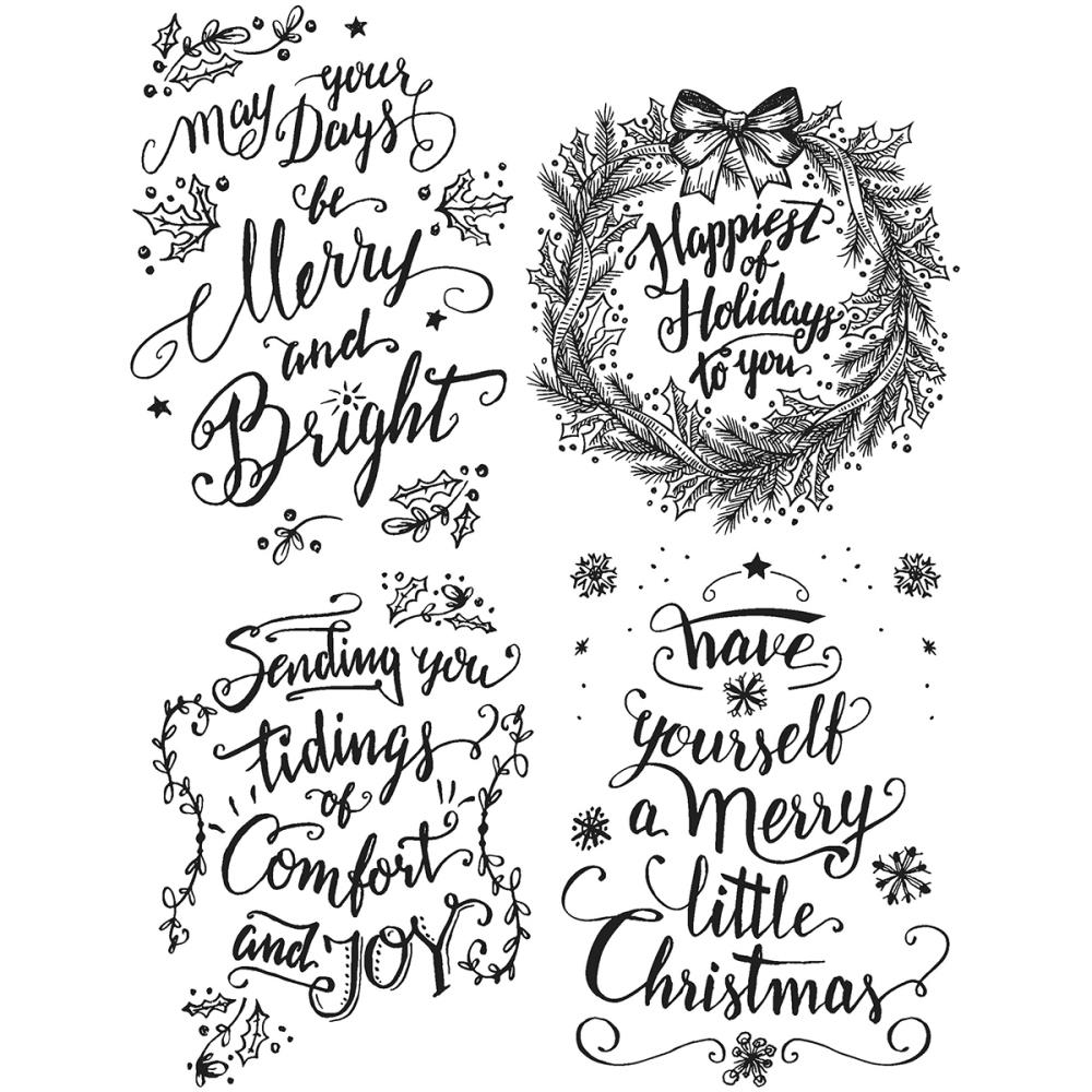 Bild von Tim Holtz Cling Stamps 7"X8.5" Doodle Greetings #1