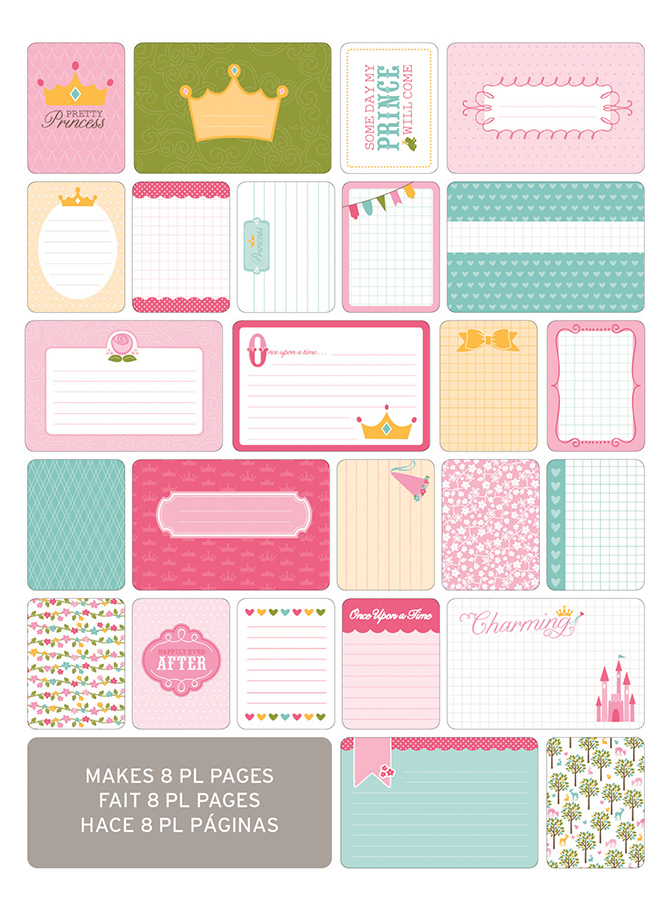 Bild von Project Life Theme Cards Princess