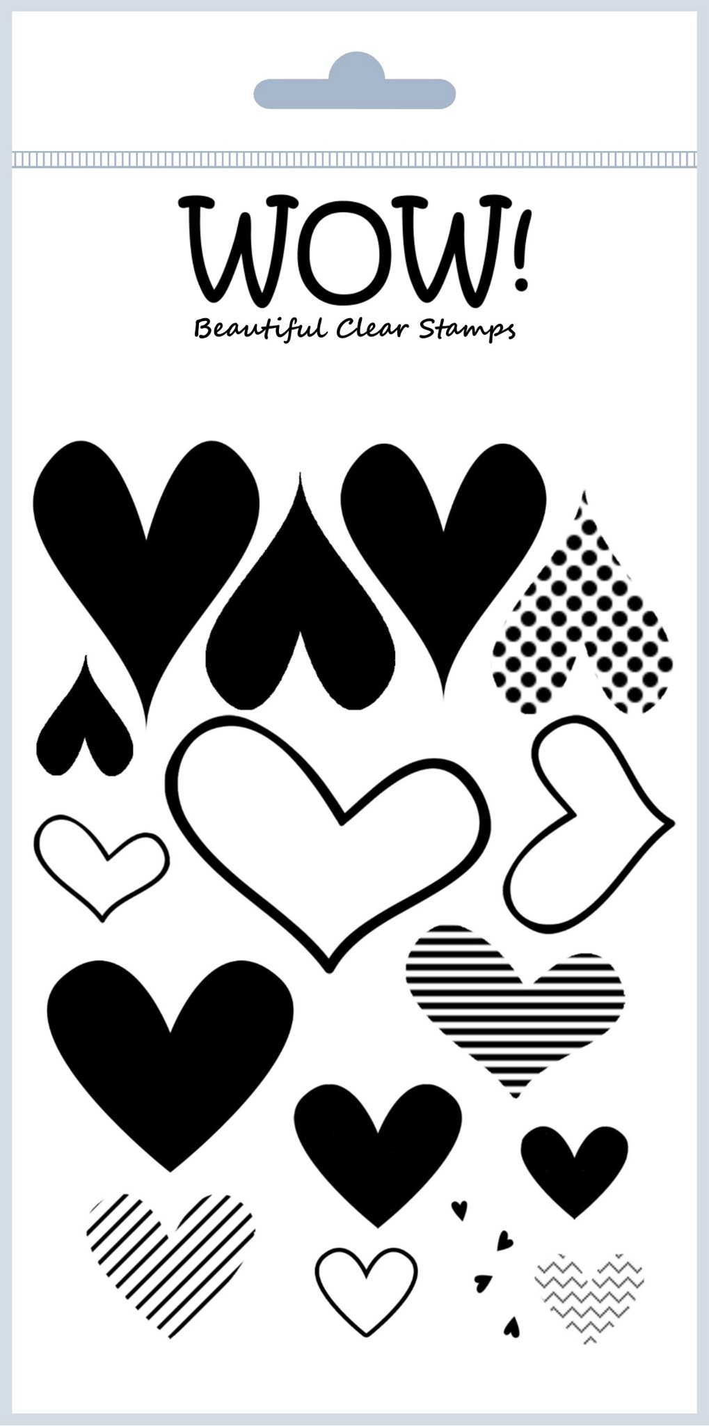 Bild von Wow Clear Stamp - Layered Hearts