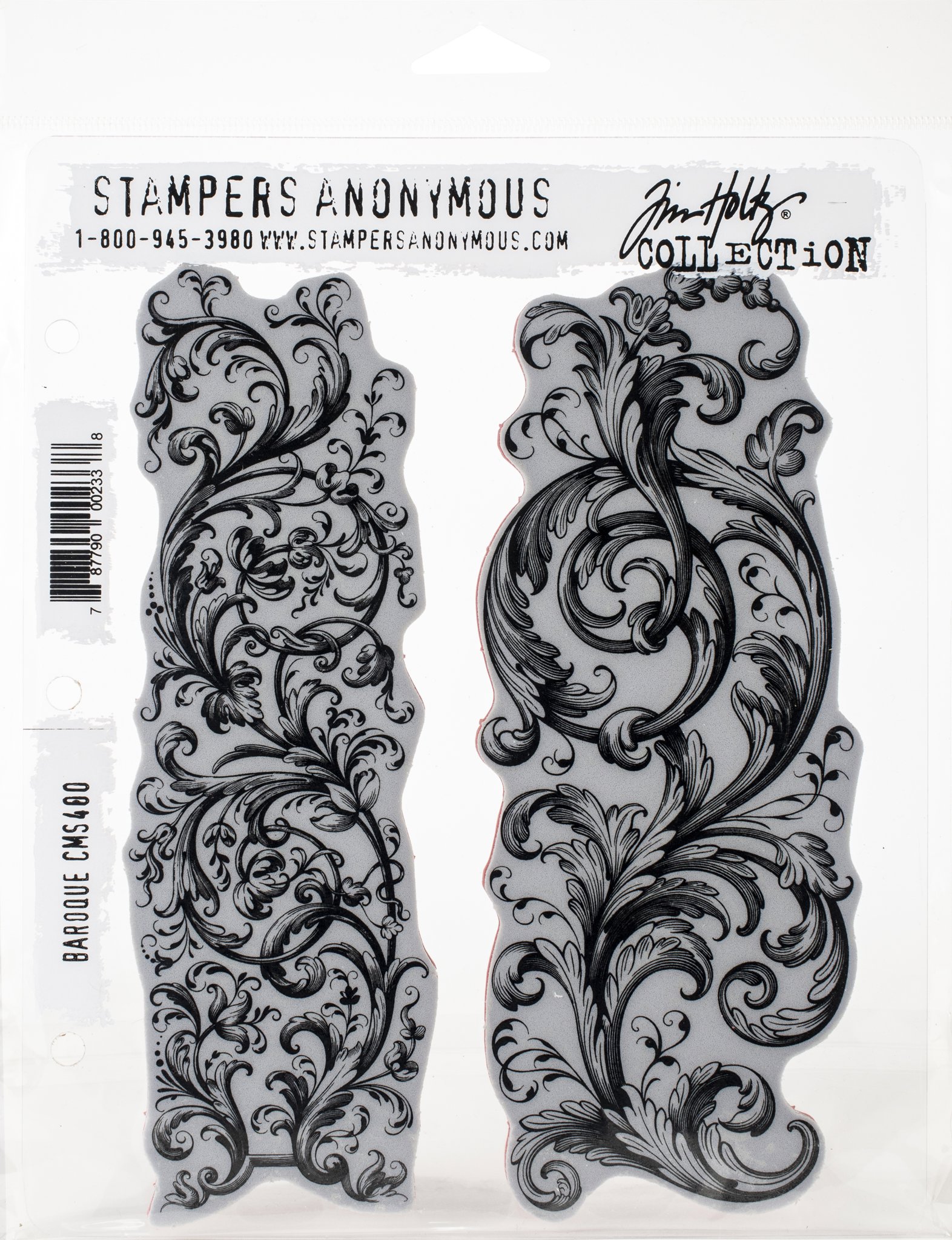 Bild von Tim Holtz Cling Stamps 7"X8.5"-Baroque