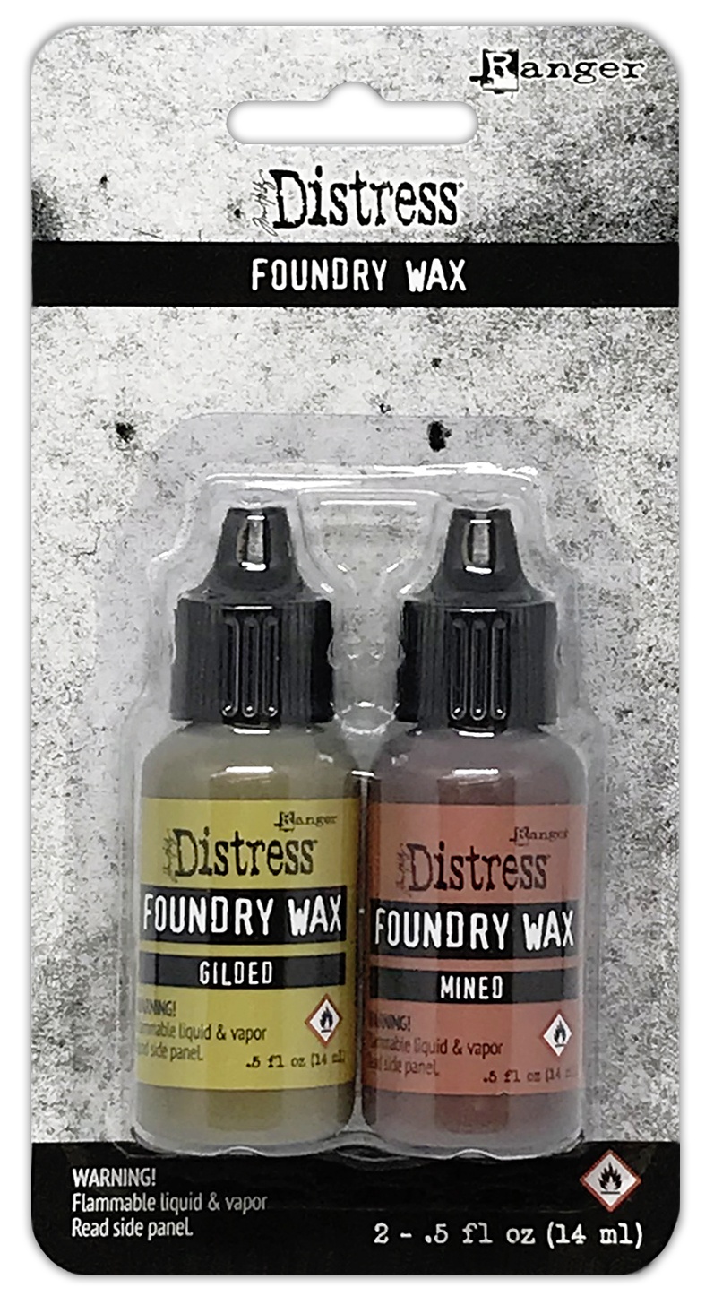 Bild von Tim Holtz Distress Foundry Wax Kit-Gilded/Mined