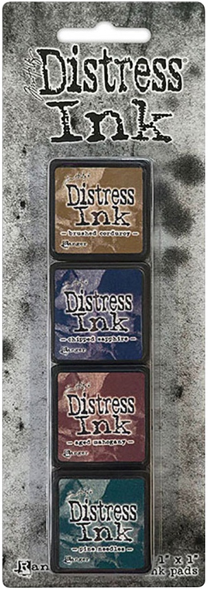 Bild von Tim Holtz Distress Mini Ink Pads 4/Pkg-Kit 12