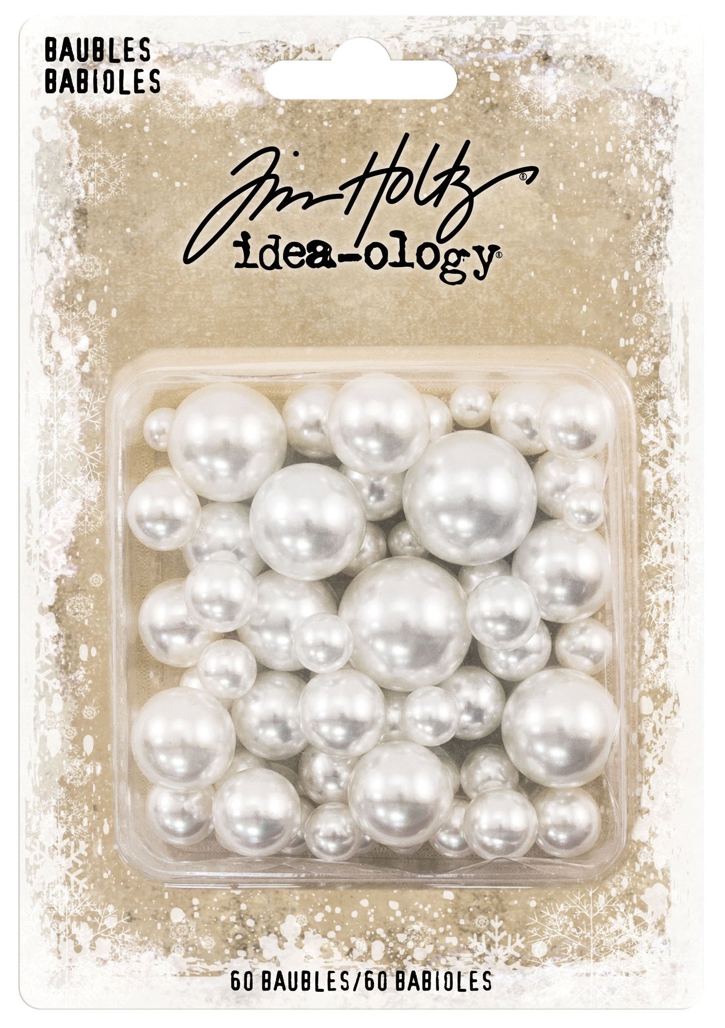 Bild von Idea-Ology Pearl Baubles .313" To .75" 60/Pkg-Undrilled Cream Pearls