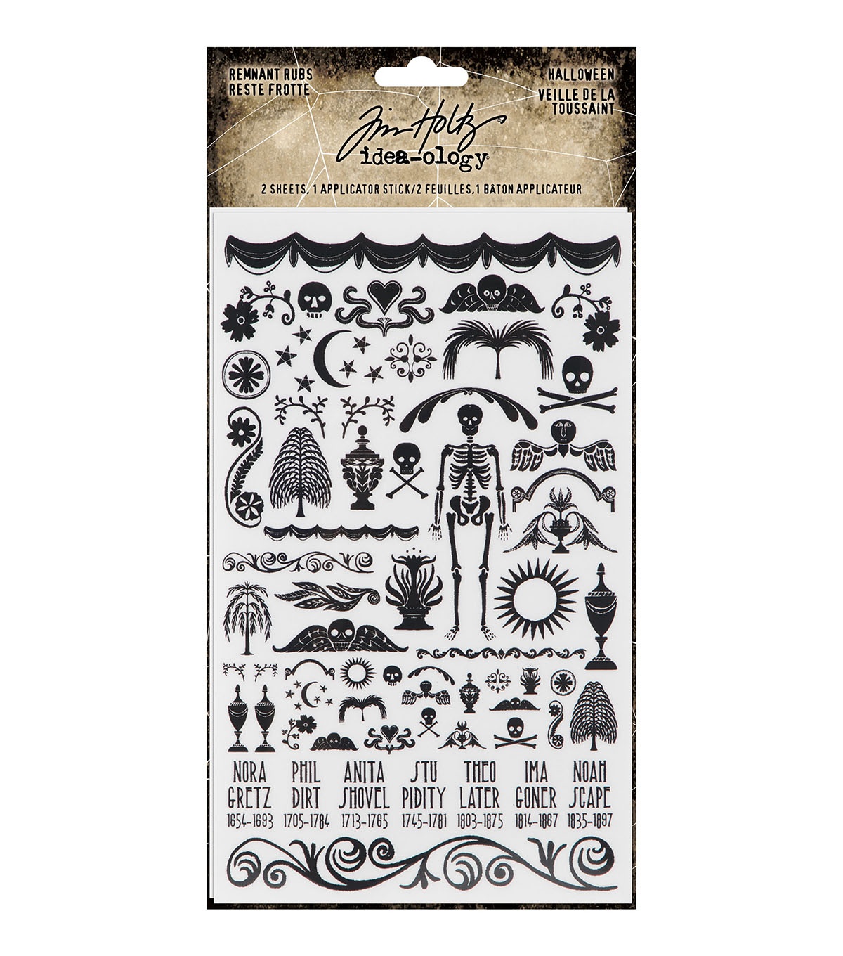 Bild von Idea-Ology Remnant Rubs Rub-Ons 4.75"X7.75" 2/Pkg-Halloween