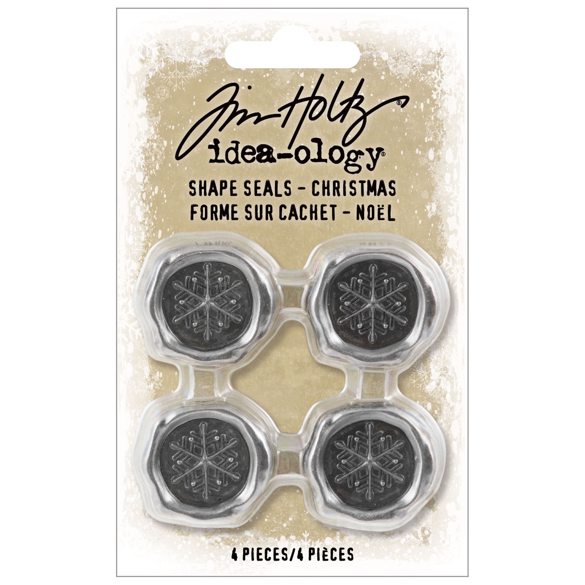 Bild von Idea-Ology Metal Shape Seals 4/Pkg-Christmas