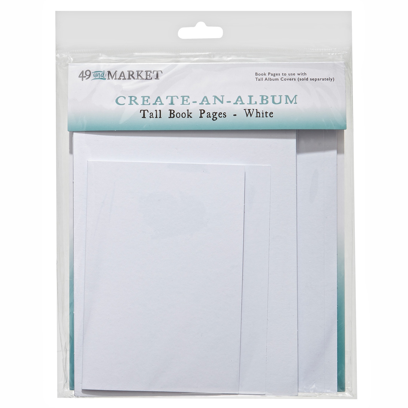 Bild von 49 And Market Create-An-Album Tall Book Pages-White