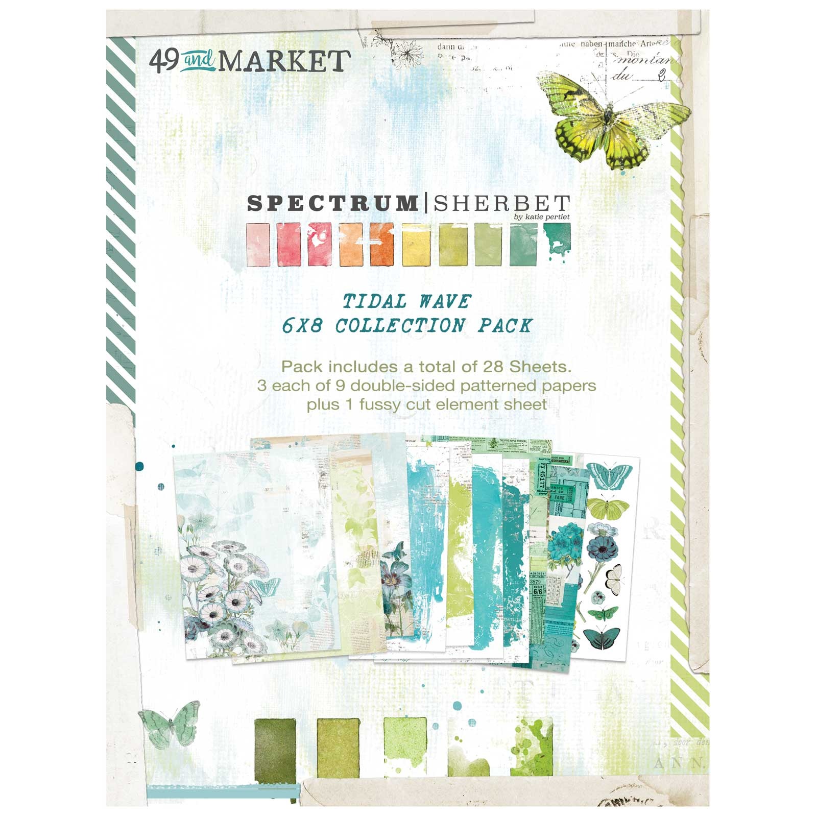 Bild von 49 And Market Collection Pack 6"X8"-Spectrum Sherbet- Tidal Wave