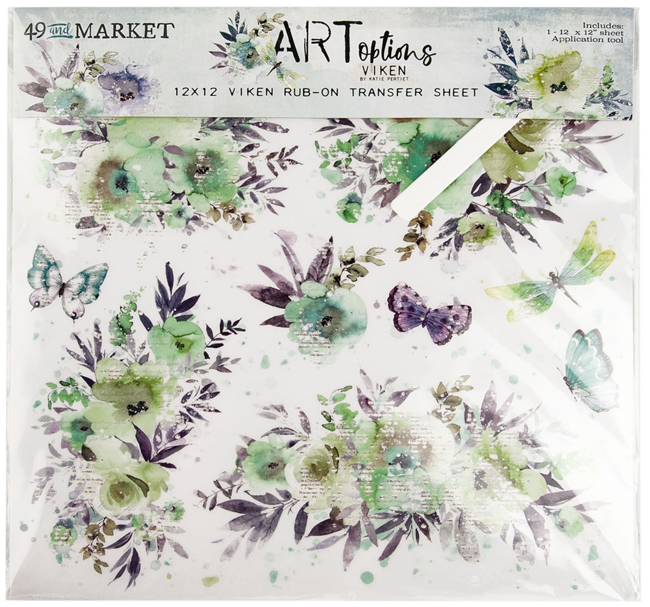 Bild von ARToptions Viken Rub-Ons 12"X12" 1/Sheet- 