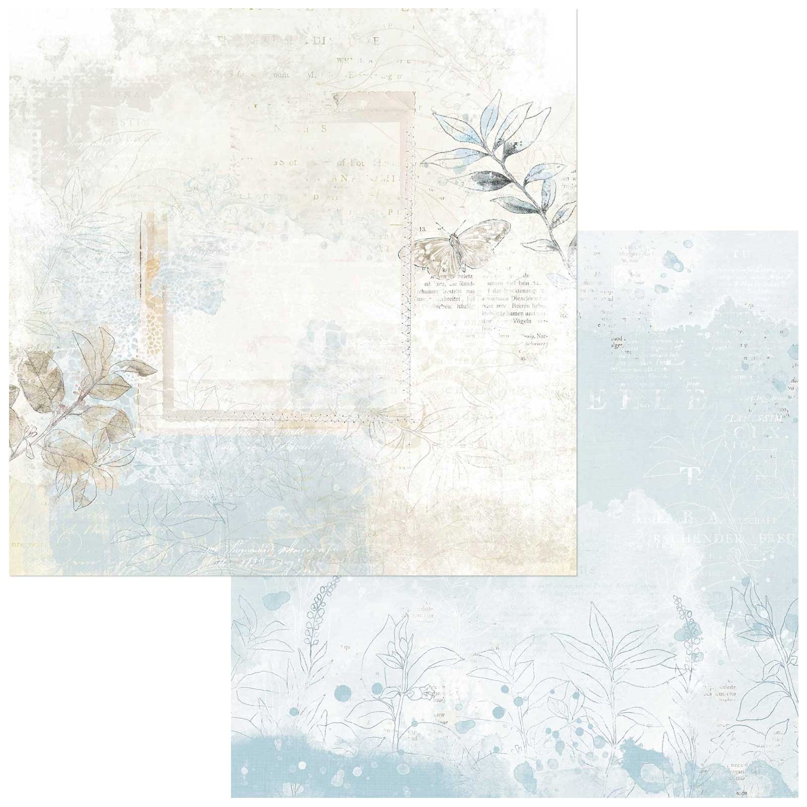 Bild von Vintage Artistry Serenity Cardstock 5 Blatt  12"X12"-Tranquil