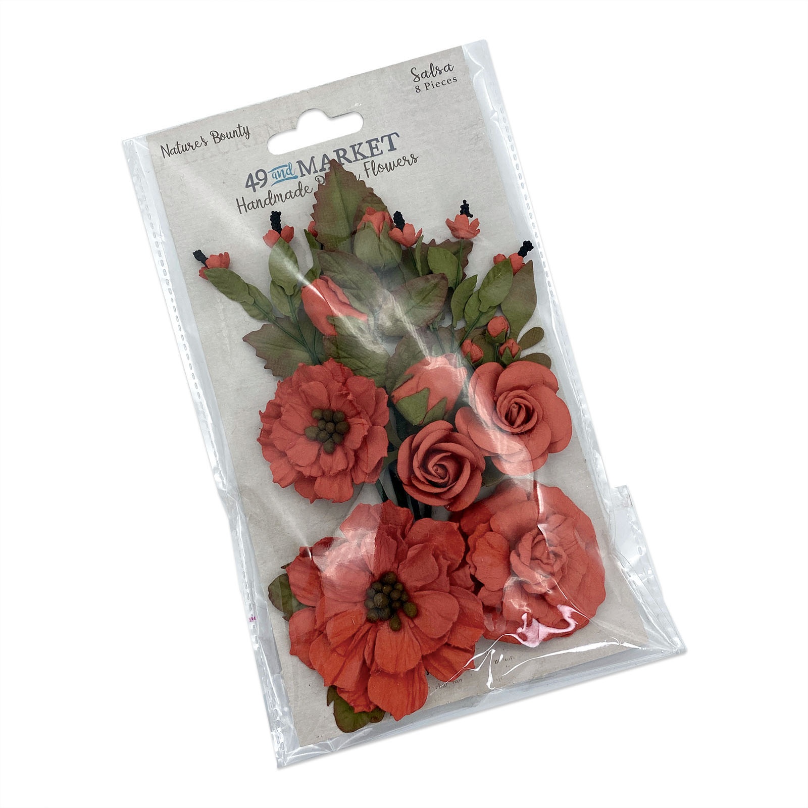 Bild von 49 And Market Nature's Bounty Paper Flowers-Salsa