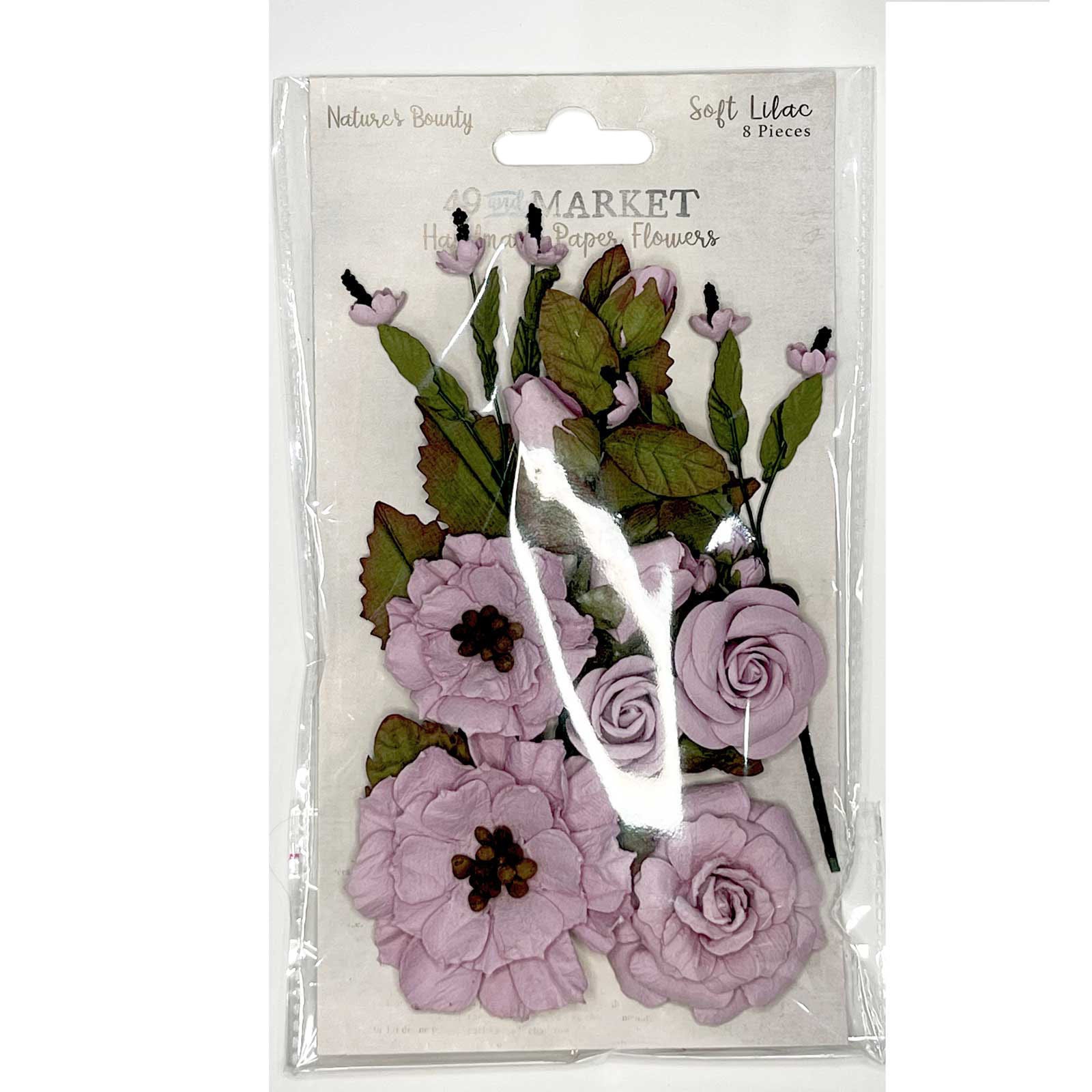 Bild von 49 And Market Nature's Bounty Paper Flowers-Soft Lilac