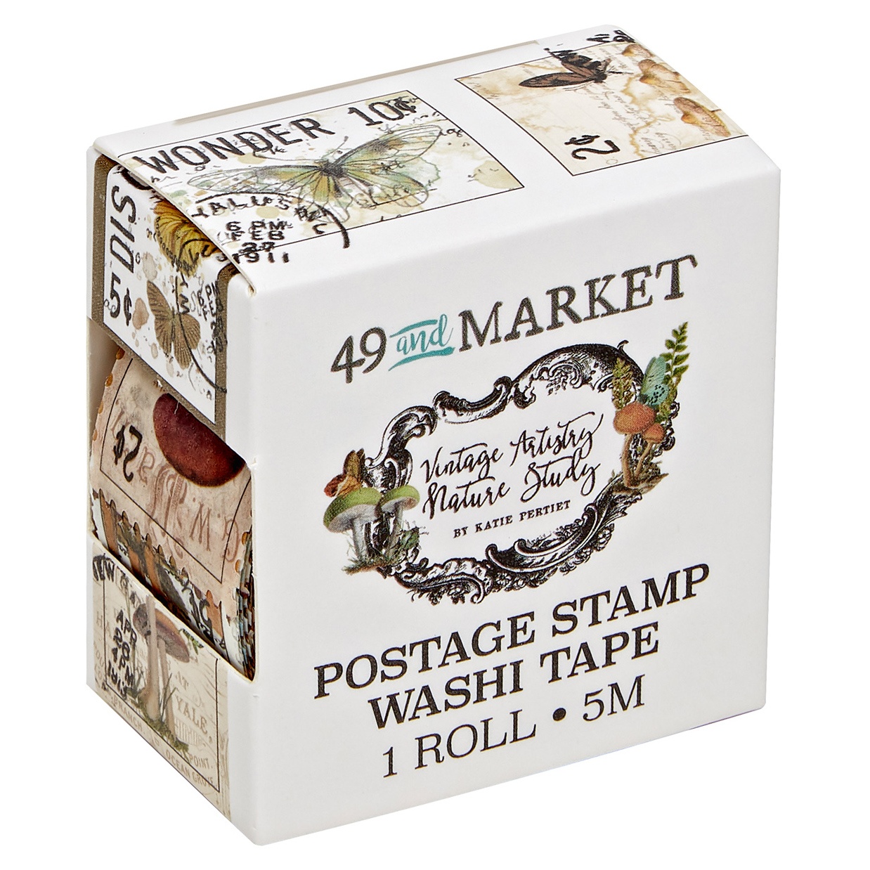 Bild von 49 And Market Postage Washi Tape Roll-Nature Study