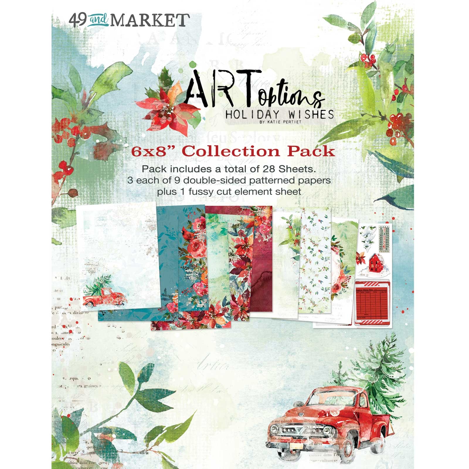 Bild von 49 And Market Collection Pack 6"X8"-ARToptions Holiday Wishes