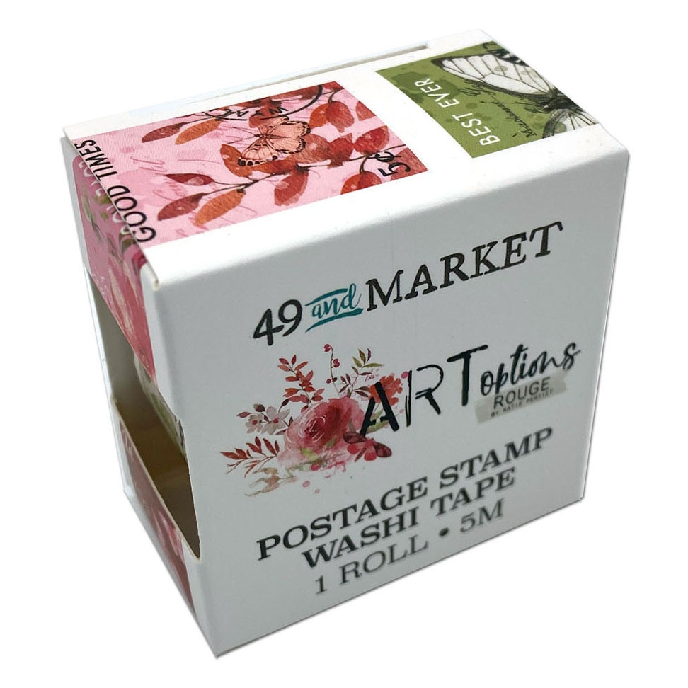 Bild von 49 And Market Postage Washi Tape Roll-ARToptions Rouge
