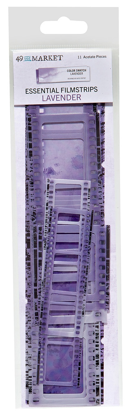 Bild von Color Swatch: Lavender Acetate Filmstrips- 