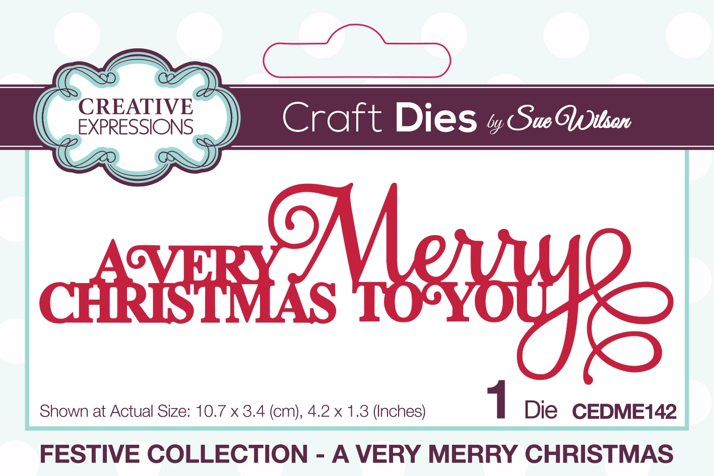 Bild von Creative Expressions Craft Dies By Sue Wilson-A Very Merry Christmas