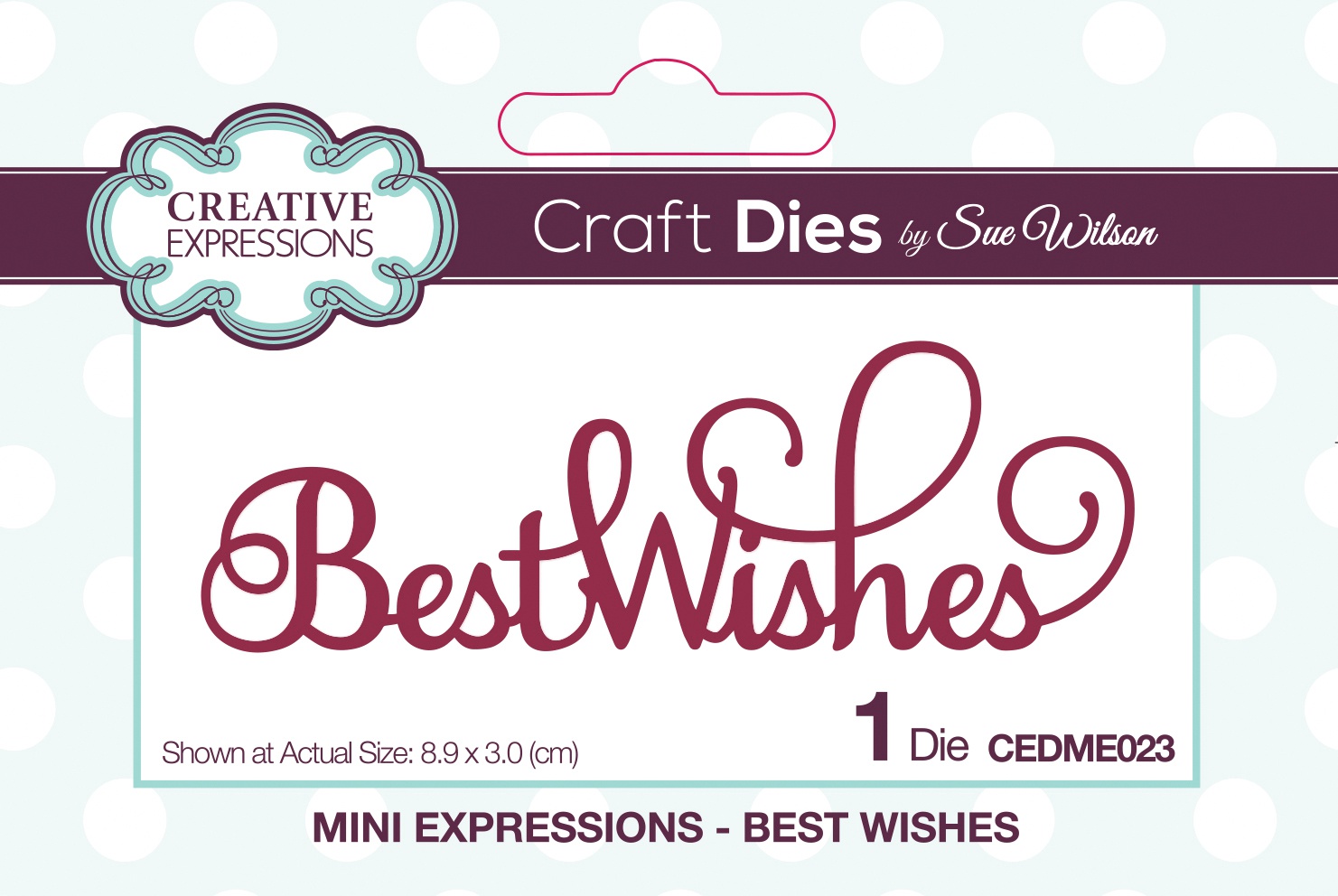 Bild von Creative Expressions Craft Dies By Sue Wilson-Mini Expressions-Best Wishes